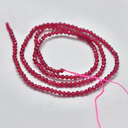 Synthetic Gemstone Beads Strands, Faceted, Round