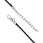 Вощеный шнур ожерелье решений, с железной фурнитурой, для поделок ювелирных изделий