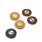 Cattlehide Magnetic Buttons Snap Magnet Fastener, Flat Round, for Cloth & Purse Makings