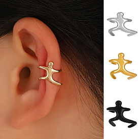 Creative Climbing Man Ear Cuff for Women, Fashionable and Personalized Non-Pierced Earrings