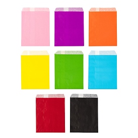 80 pcs 8 couleurs sacs en papier kraft écologiques, sacs-cadeaux, rectangle