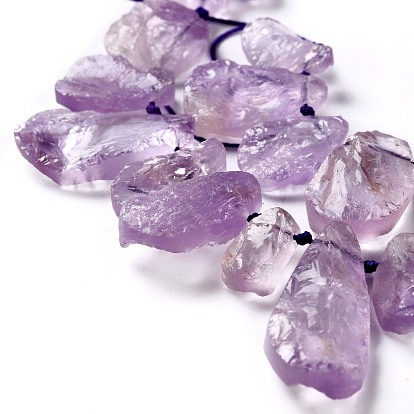 Rough Raw Natural Ametrine Beads Strands, Nuggets