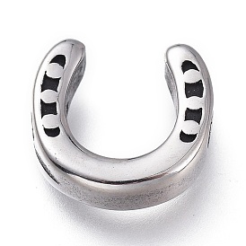 316 Surgical Stainless Steel Beads, Horseshoe