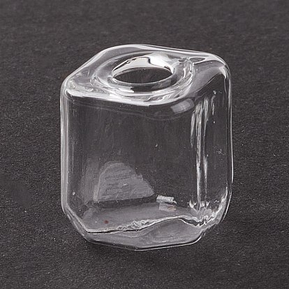 Botellas de vidrio soplado hechas a mano, para la fabricación de colgantes de viales de vidrio, plaza