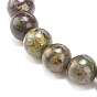Bracelet extensible en pierres précieuses naturelles avec perles en alliage pour femme