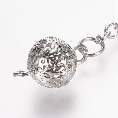 Pendules de radiesthésie pointus, chaîne croisée en laiton avec pendentifs pointus en pierres précieuses, balle