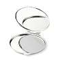 Espejos cosméticos de hierro bricolaje, para resina epoxi bricolaje, oval