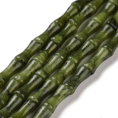 Hilos de jade xinyi natural / cuentas de jade del sur chino, palo de bambú