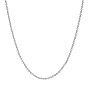 SHEGRACE 925 Sterling Silver Ball Chain Necklaces, with Spring Ring Clasps