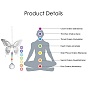 Crystals Chandelier Suncatchers Prisms Chakra Hanging Pendant, with Iron Cable Chains, Glass Beads and Brass Pendants, Butterfly & Round