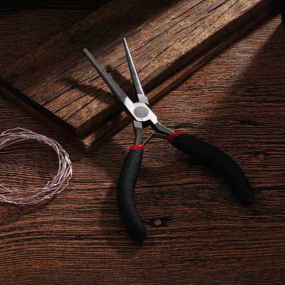 Alicates de acero al carbono para suministros de joyería, alicates de punta larga cadena, pinzas de punta de aguja, Pulido