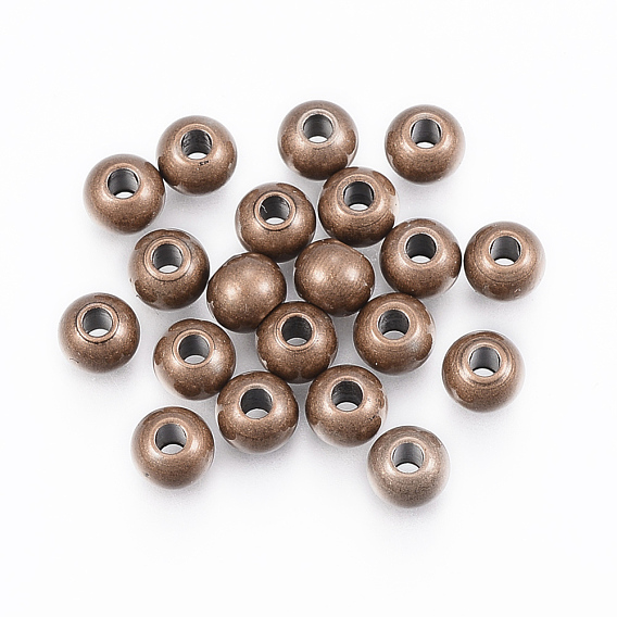 304 Stainless Steel Beads, Round