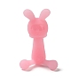 Anneau de dentition en silicone en forme de lapin, jouets à mâcher pour garçons et filles, jouet de dentition