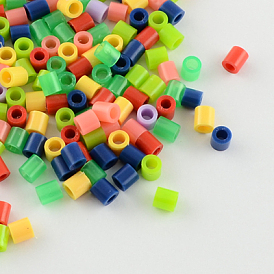 8.5x9 mm billes fusibles maxi, fer à repasser bricolage sur perles pour enfants, Tube, environ1500 pcs / 500 g