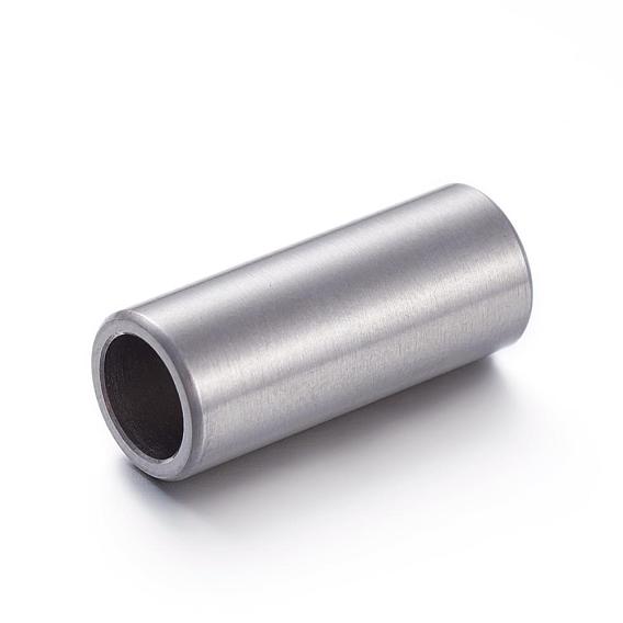 304 магнитные застежки из нержавеющей стали с клеевыми концами, колонка, 17x7 мм, отверстие : 5 мм