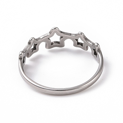 201 кольцо из нержавеющей стали со звездой для женщин