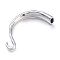 304 Stainless Steel Hook Clasps, for Leather Cord Bracelets Making