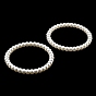 Dijes de conector de perlas de imitación de abs, enlaces de anillo