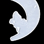 Kit de moules en silicone en forme de lune avec étagère flottante papillon/loup/chat, bricolage, moules de stockage, moules de résine