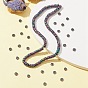 Galvanoplastie non magnétiques hématite synthétique brins de perles, ondulé plat rond/disque