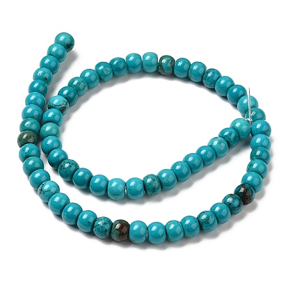 Natural Howlite Beads Strands, Dyed, Rondelle/Dics