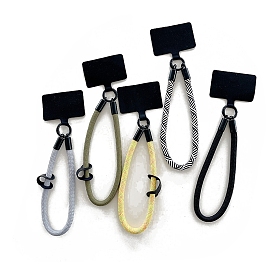 Polyester Mobile Straps, Anti-lost Cell Phone Lanyards, with Zinc Alloy Finding, Mobile Decoration