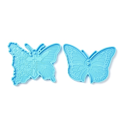 Butterfly with Cross/Ribbon DIY Pendant Silicone Molds, Resin Casting Molds, for UV Resin & Epoxy Resin Jewelry Making