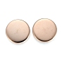 304 Stainless Steel Plain Edge Bezel Cups, Cabochon Settings, Flat Round