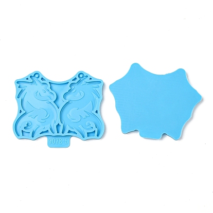 Dragon DIY Pendant Silicone Molds, Resin Casting Molds, for UV Resin, Epoxy Resin Craft Making