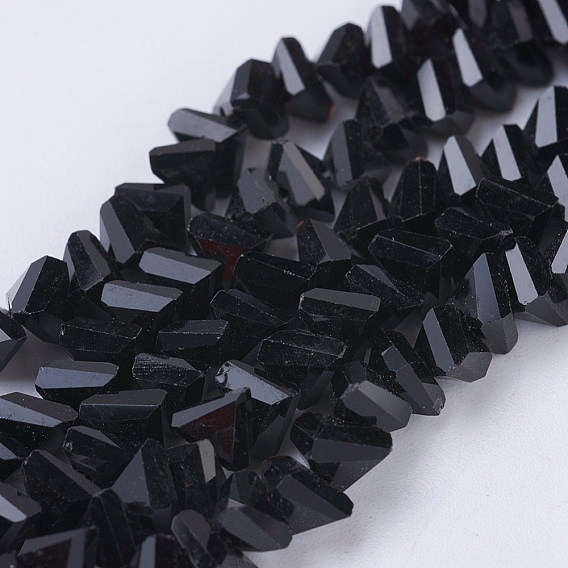 Opaque Glass Beads Strands, Faceted, Triangle