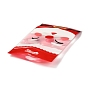 Christmas Theme Rectangle Plastic Zip Lock Candy Storage Bags, Self Seal Bag, for Biscuit & Candy Packaging
