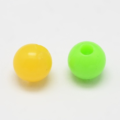Round Opaque Acrylic Beads