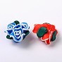 Handmade Polymer Clay Beads, for Mother's Day, Flower