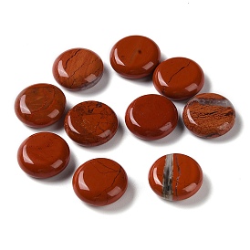 Natural Red Jasper Flat Round Palm Stones, Crystal Pocket Stone for Reiki Balancing Meditation Home Decoration