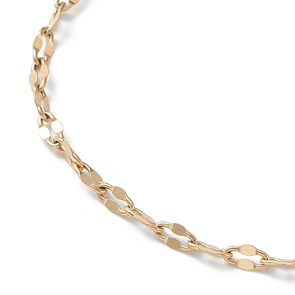 304 Stainless Steel Dapped Link Chain Bracelets for Men Women