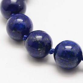 Teints lapis lazuli rondes naturelles perles brins