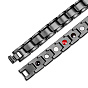 SHEGRACE Stainless Steel Panther Chain Watch Band Bracelets