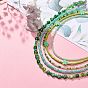 5шт 5 набор ожерелий из полимерной глины с цветами и стеклянными бусинами для женщин