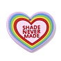 Acrylic Pendants, Heart, Rainbow Color Pride