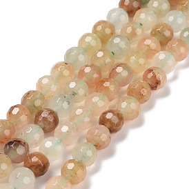 Brins de perles pierres fines naturelles , à facettes (128 facettes), ronde