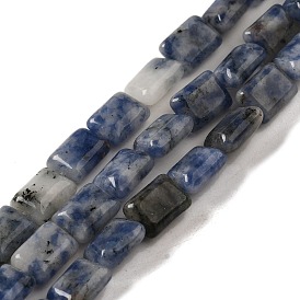 Natural Sodalite Beads Strands, Rectangle