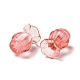 Perlas de resina transparentes, sin agujero / sin perforar, florero