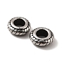 316 Surgical Stainless Steel European Beads, Large Hole Beads, Donut