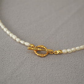 Винтажная лоза с пряжкой, простое короткое темпераментное ожерелье, цепочка на ключицу, женская