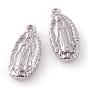 201 Stainless Steel Lady of Guadalupe Pendants, Virgin Mary