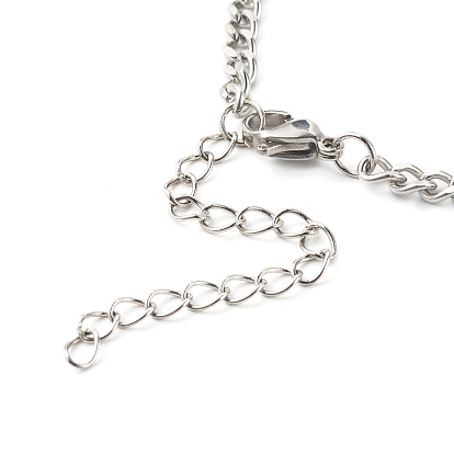 304 Stainless Steel Twisted Chains Bracelet Making, with Jump Rings & Lobster Claw Clasps