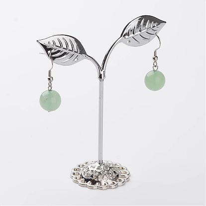 3 Pcs Iron Earring Displays Sets, Bean Sprout Shape Earrings Display Stand