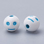 Craft Style Acrylic Beads, Round with Expression