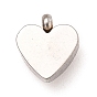 304 Stainless Steel Charms, with Acrylic Rhinestone, Faceted, Birthstone Charms, Heart