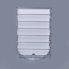 Органического стекла дисплея серьги, с железом, ювелирных изделий дисплей стойки, платина